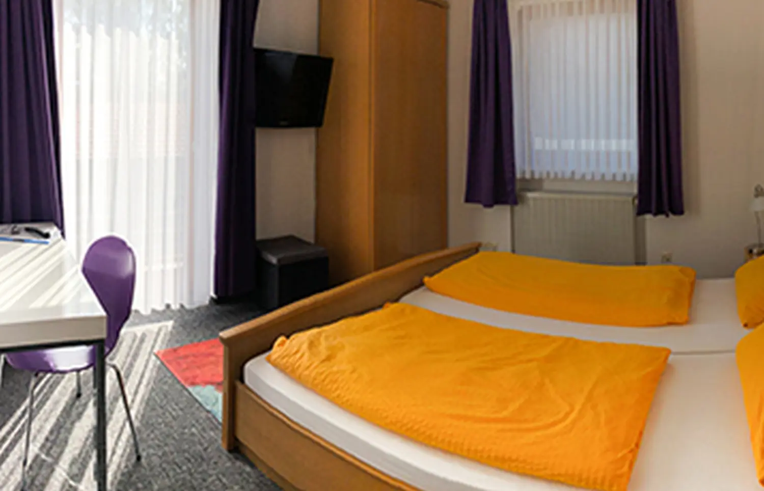 Zur Auszeit – Innenansicht eines Doppelzimmers