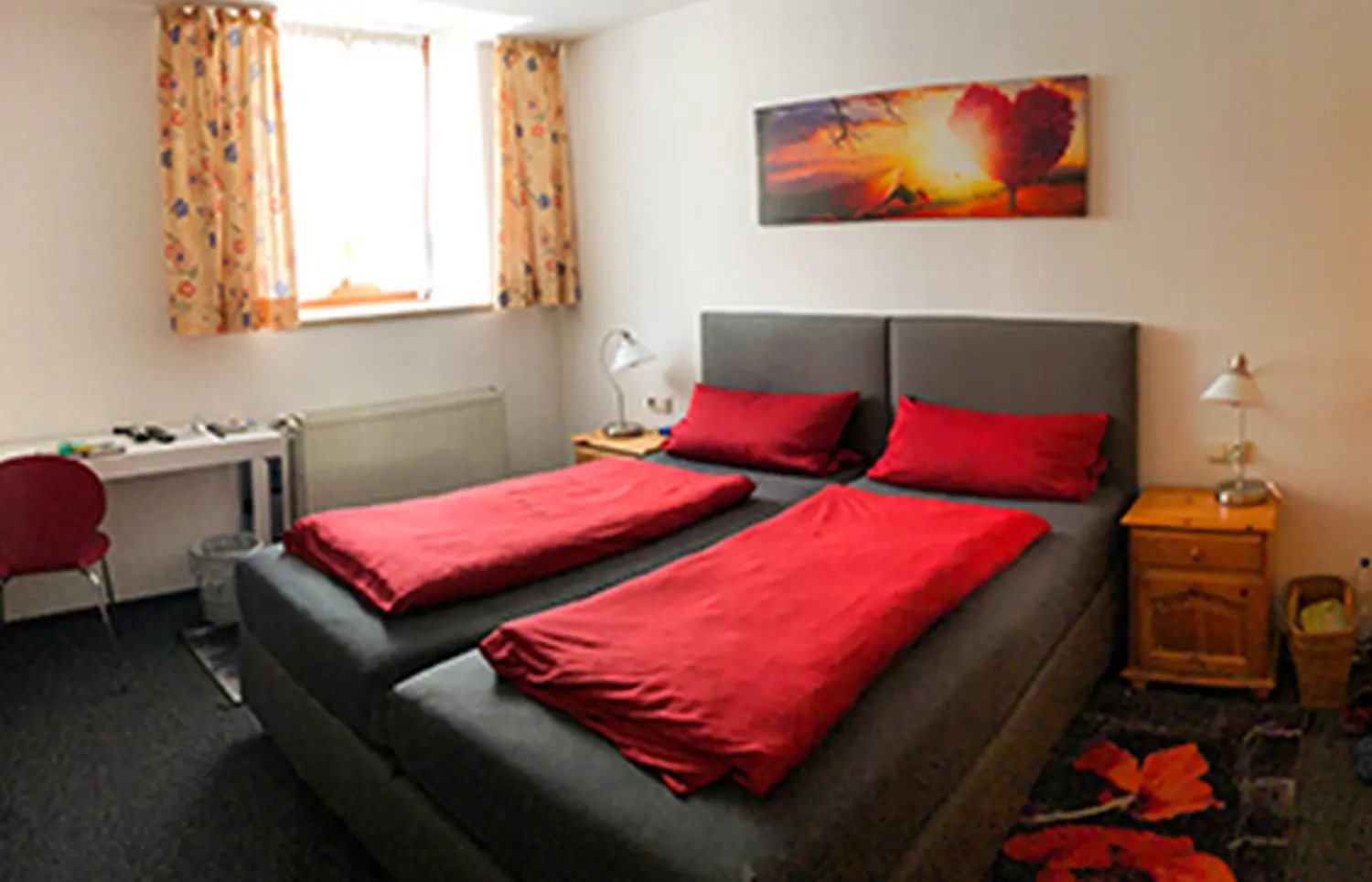 Zur Auszeit- Innenansicht eines Schlafzimmers