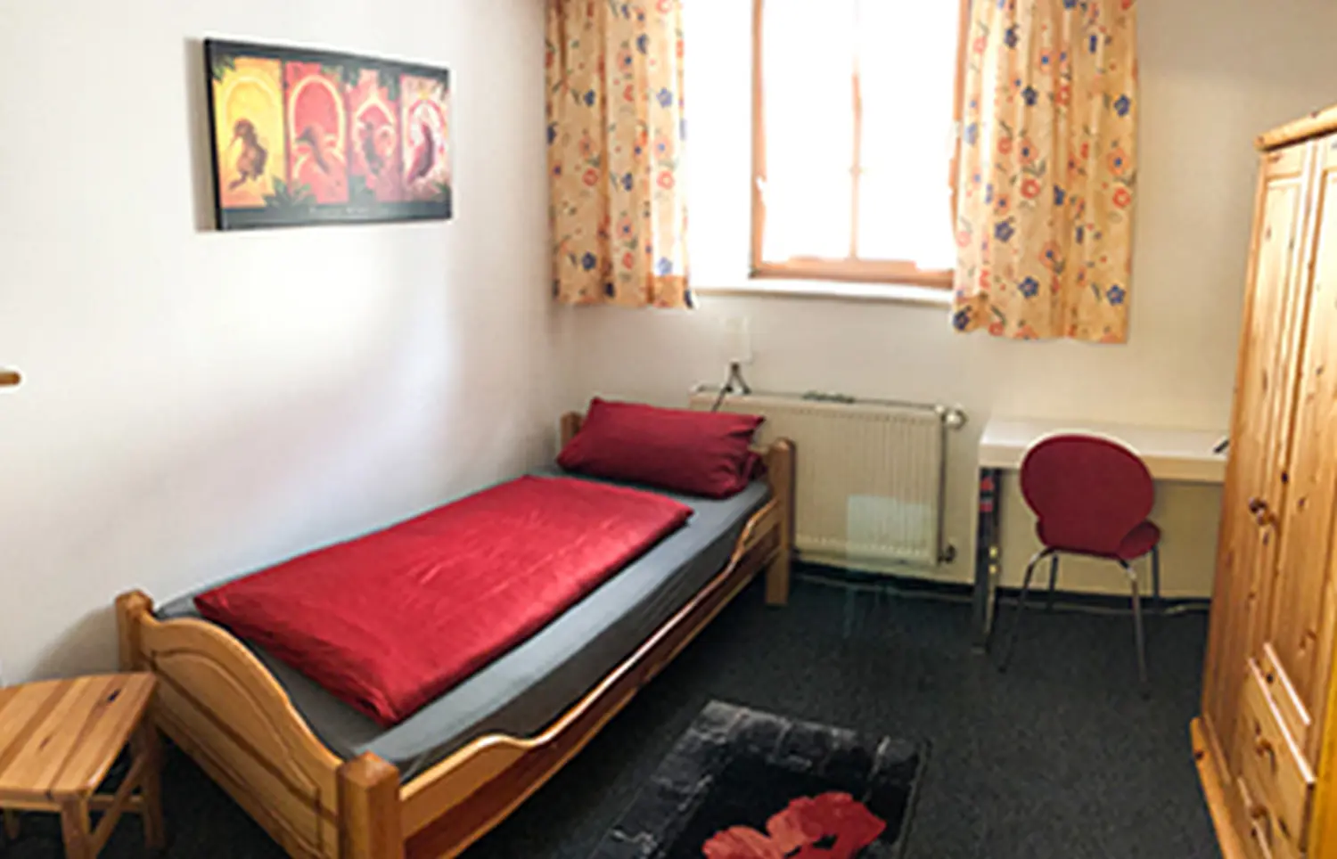 Zur Auszeit- Innenansicht eines Einzelzimmer