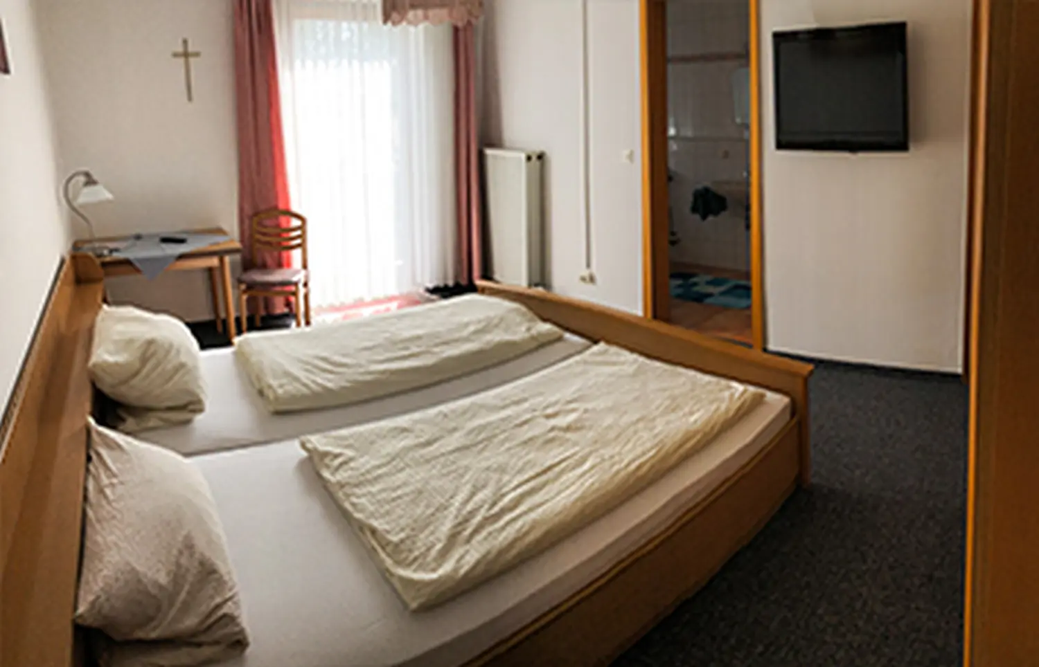 Zur Auszeit – Innenansicht eines Doppelzimmers