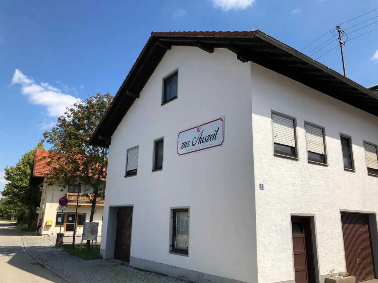 Zur Auszeit – Außenansicht des Zur Auszeit-Gebäudes