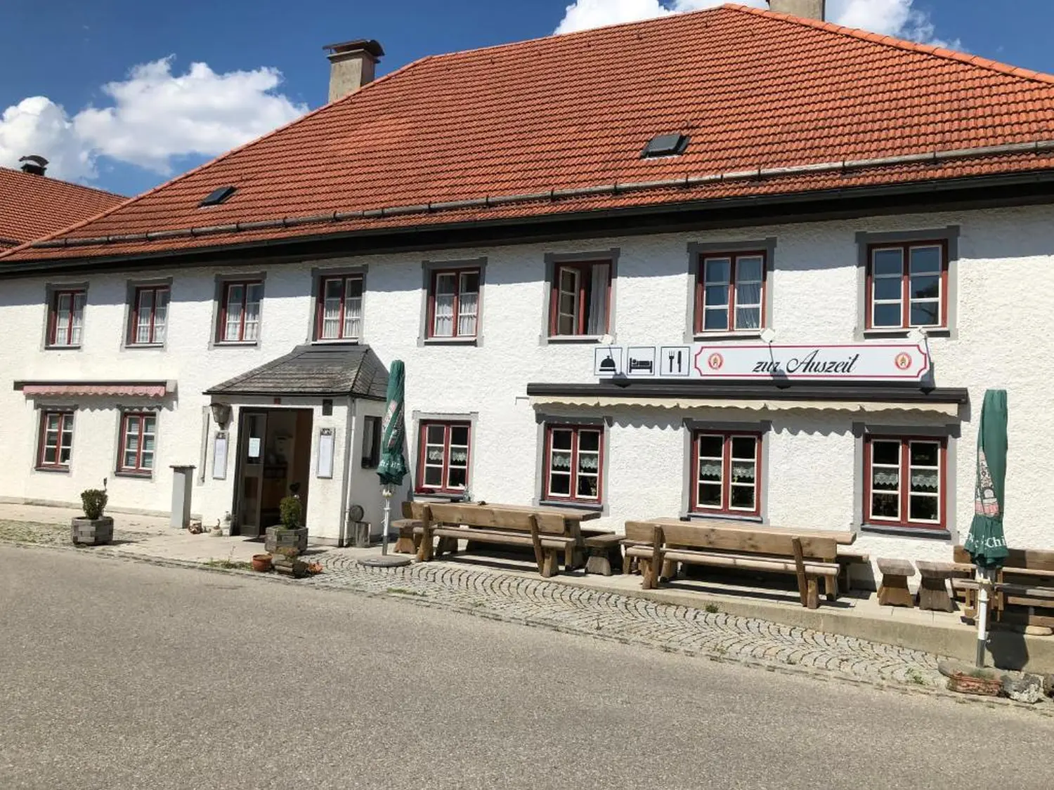 Zur Auszeit – Außenansicht des Zur Auszeit-Gebäudes